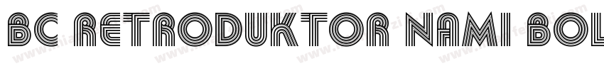 BC Retroduktor NAMI Bold Reversed字体转换
